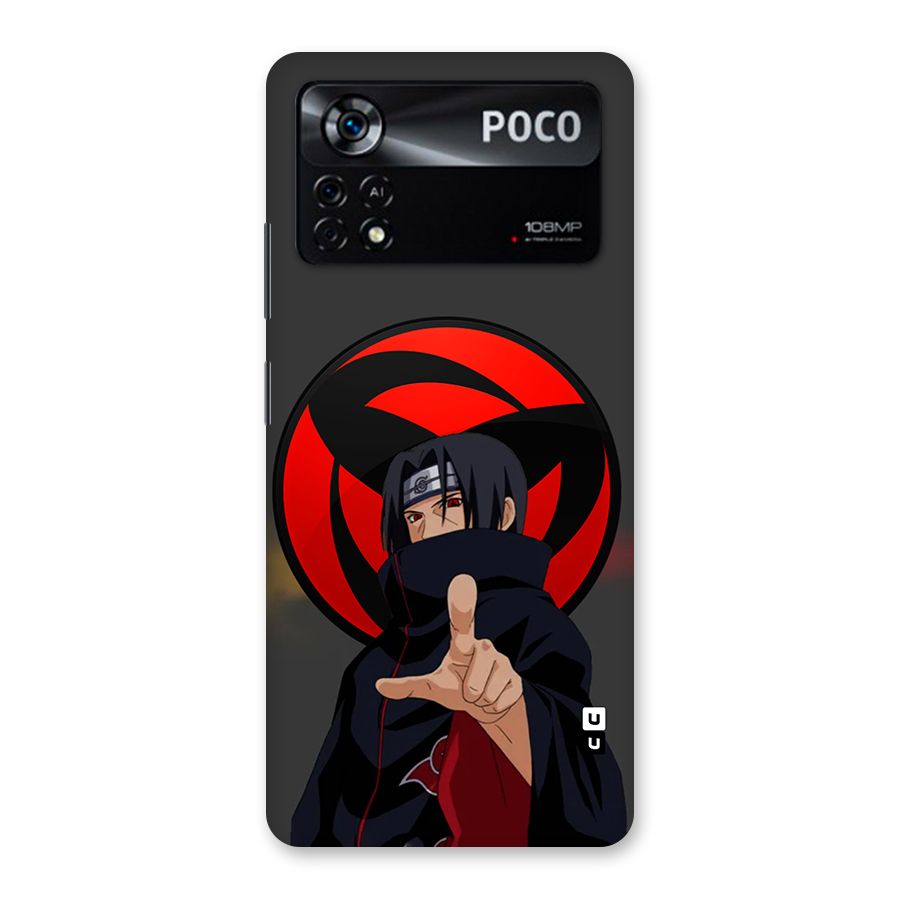 Itachi Uchiha With sharingan Back Case for Poco X4 Pro 5G