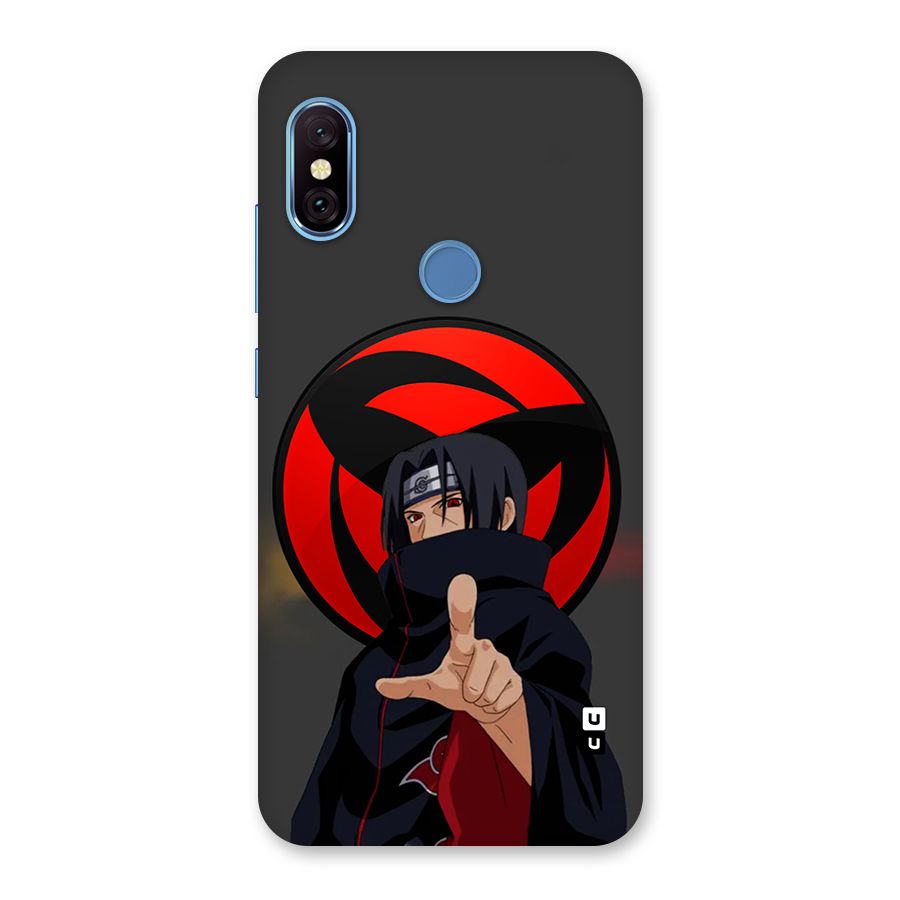 Itachi Uchiha With sharingan Back Case for Redmi Note 6 Pro
