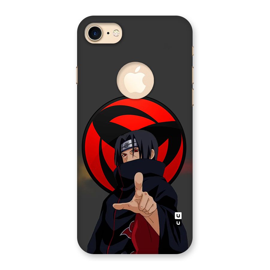 Itachi Uchiha With sharingan Back Case for iPhone 7 Logo Cut