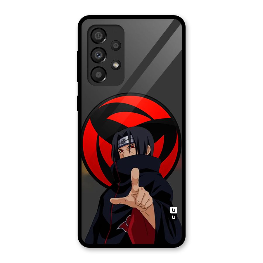 Itachi Uchiha With sharingan Glass Back Case for Galaxy A33 5G