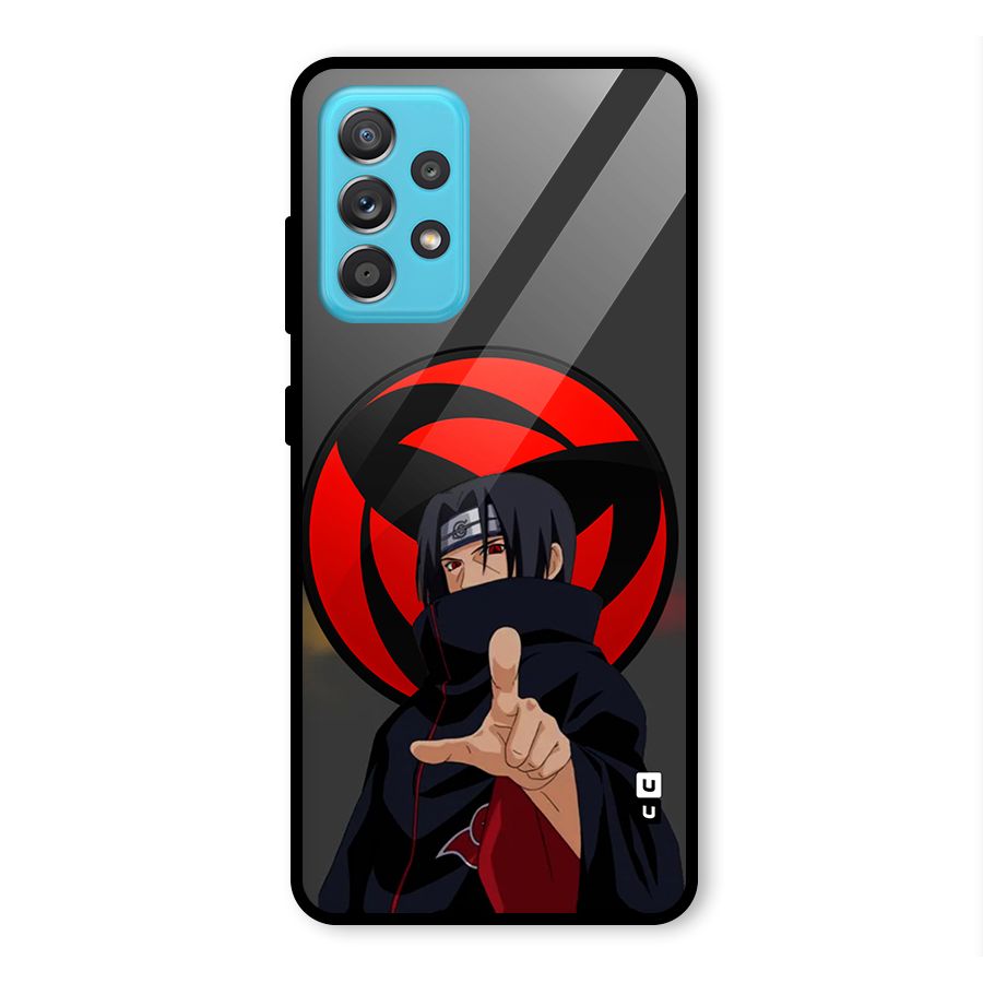 Itachi Uchiha With sharingan Glass Back Case for Galaxy A52