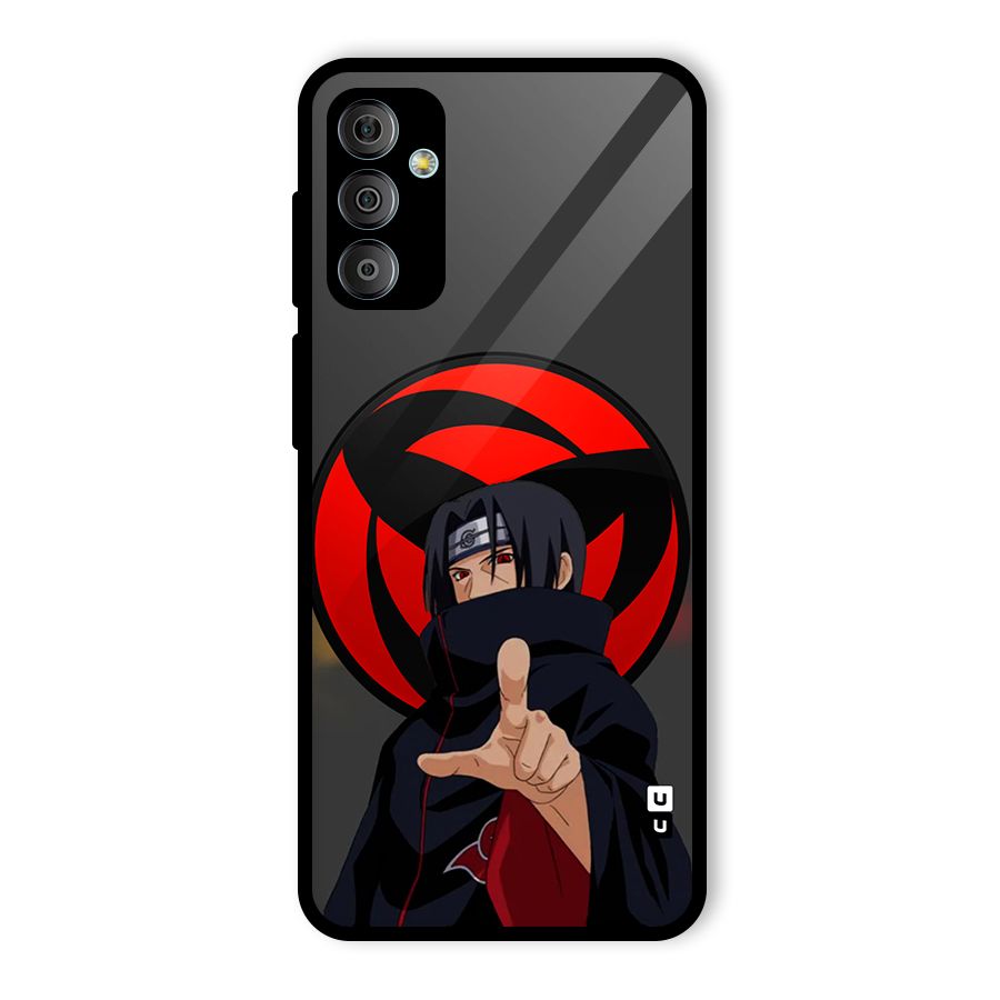Itachi Uchiha With sharingan Glass Back Case for Galaxy F23
