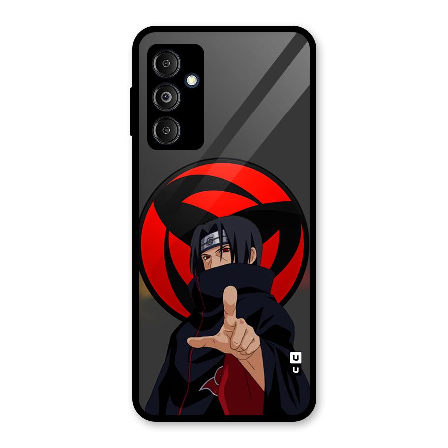 Itachi Uchiha With sharingan Glass Back Case for Galaxy M14 5G
