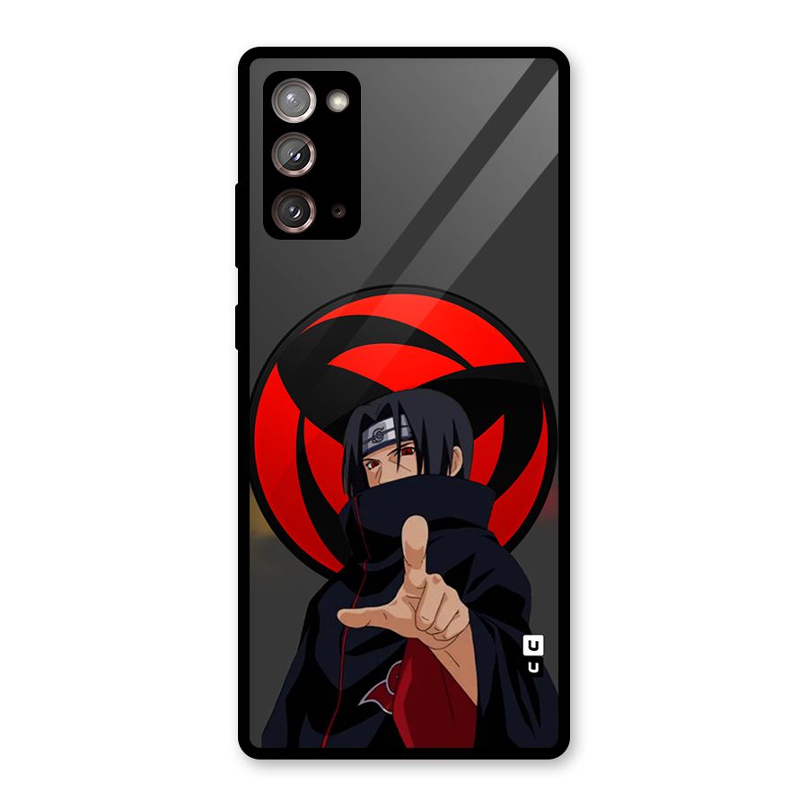 Itachi Uchiha With sharingan Glass Back Case for Galaxy Note 20
