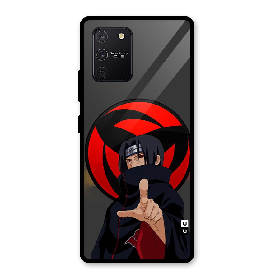 Itachi Uchiha With sharingan Glass Back Case for Galaxy S10 Lite