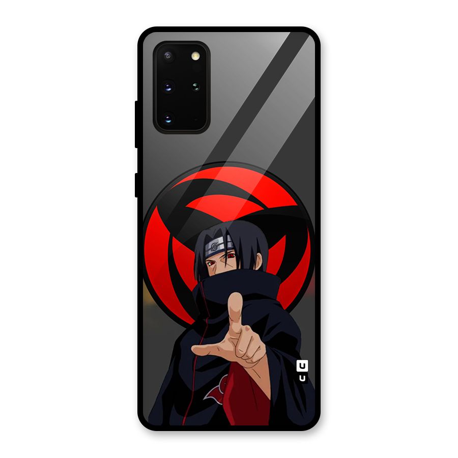 Itachi Uchiha With sharingan Glass Back Case for Galaxy S20 Plus