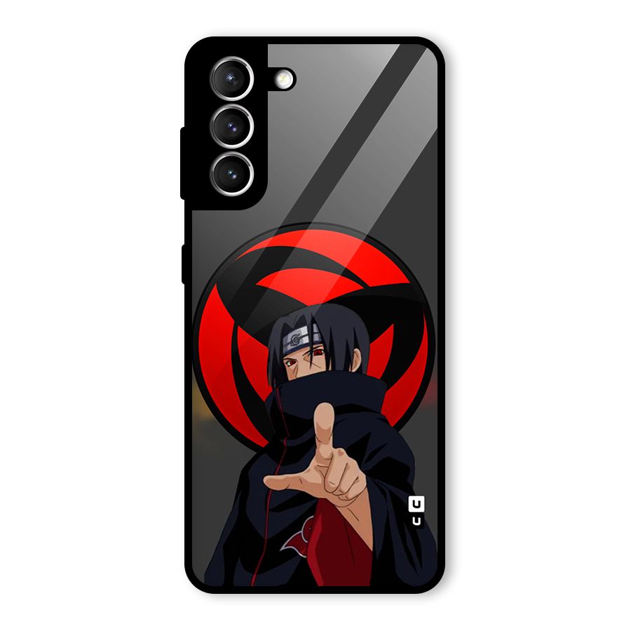 Itachi Uchiha With sharingan Glass Back Case for Galaxy S21 5G