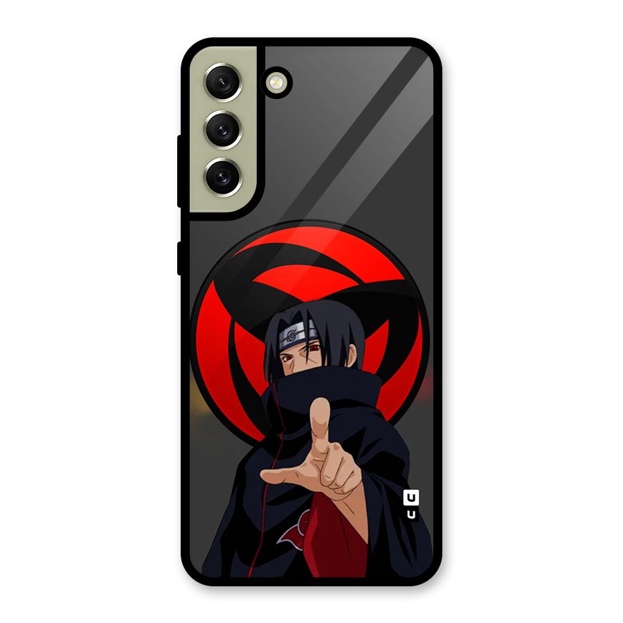 Itachi Uchiha With sharingan Glass Back Case for Galaxy S21 FE 5G