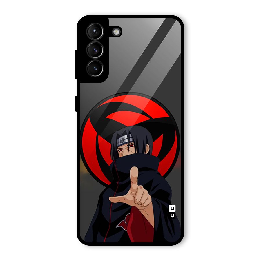 Itachi Uchiha With sharingan Glass Back Case for Galaxy S21 Plus