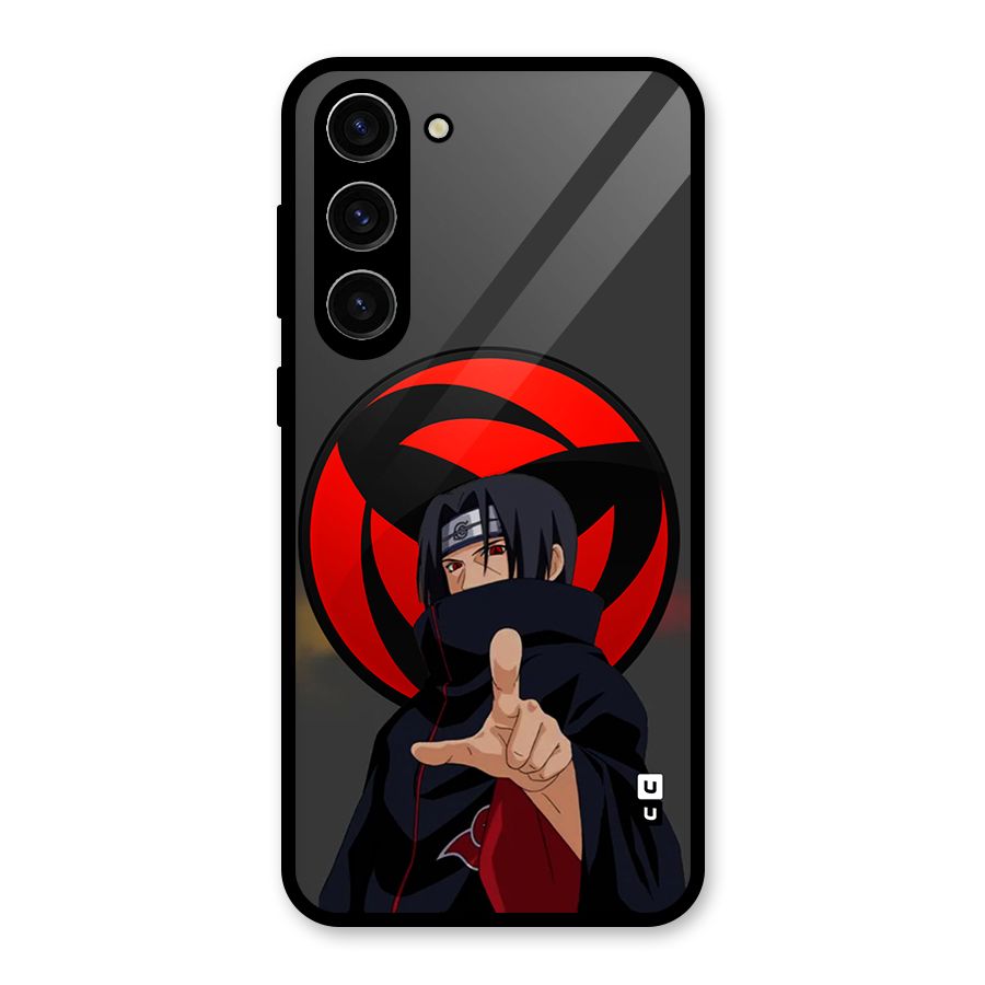 Itachi Uchiha With sharingan Glass Back Case for Galaxy S23 Plus