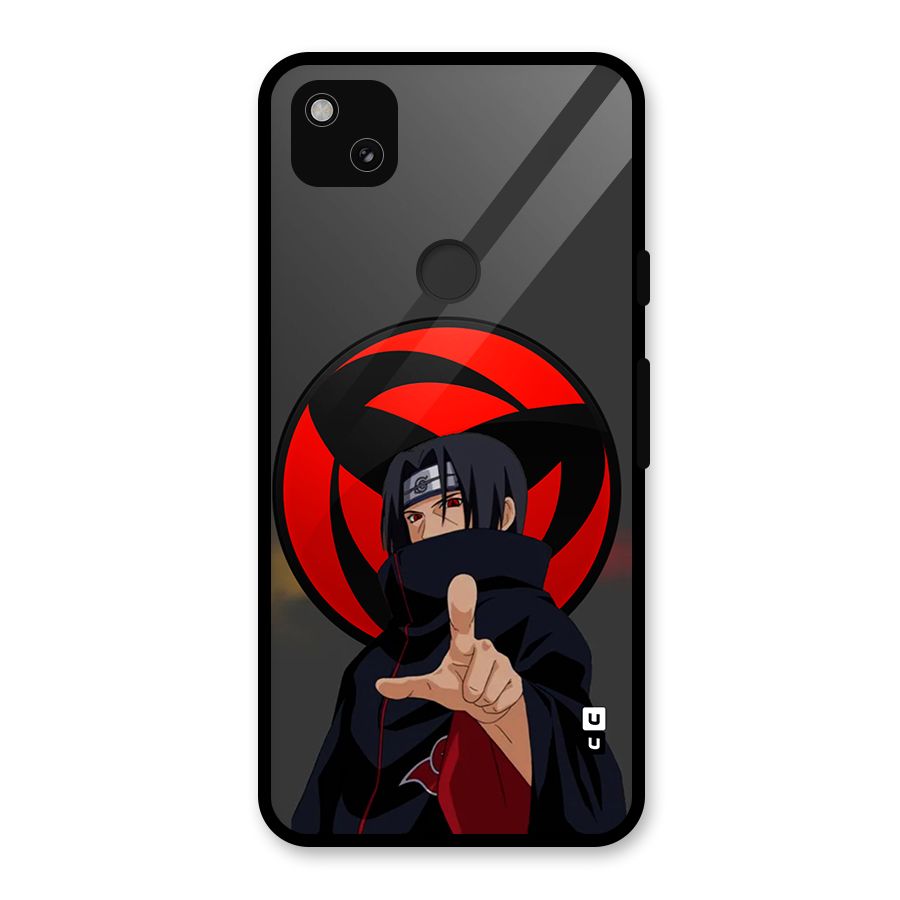 Itachi Uchiha With sharingan Glass Back Case for Google Pixel 4a