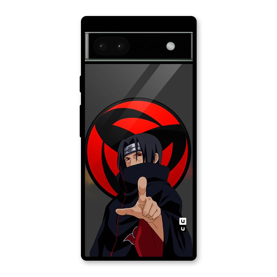 Itachi Uchiha With sharingan Glass Back Case for Google Pixel 6a