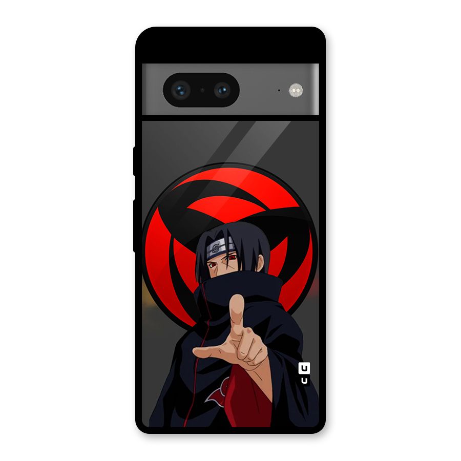 Itachi Uchiha With sharingan Glass Back Case for Google Pixel 7