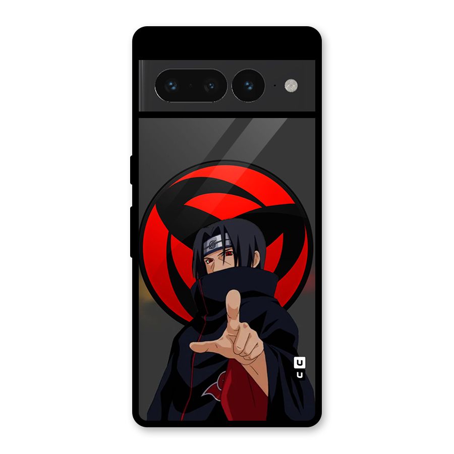 Itachi Uchiha With sharingan Glass Back Case for Google Pixel 7 Pro