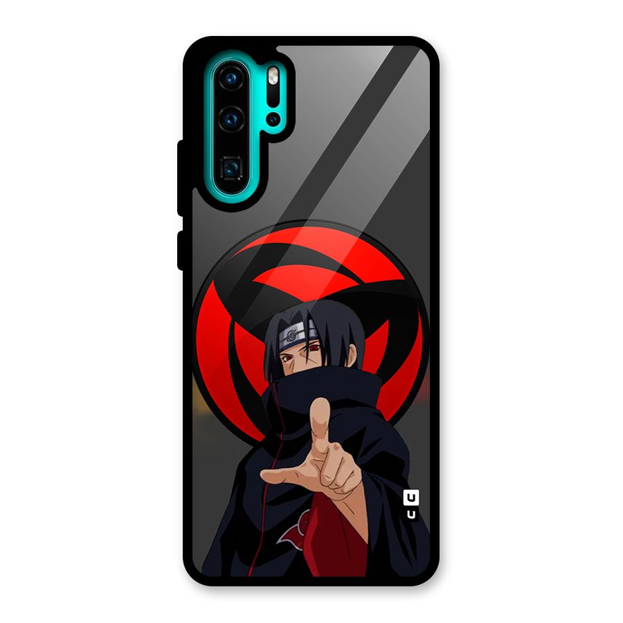 Itachi Uchiha With sharingan Glass Back Case for Huawei P30 Pro