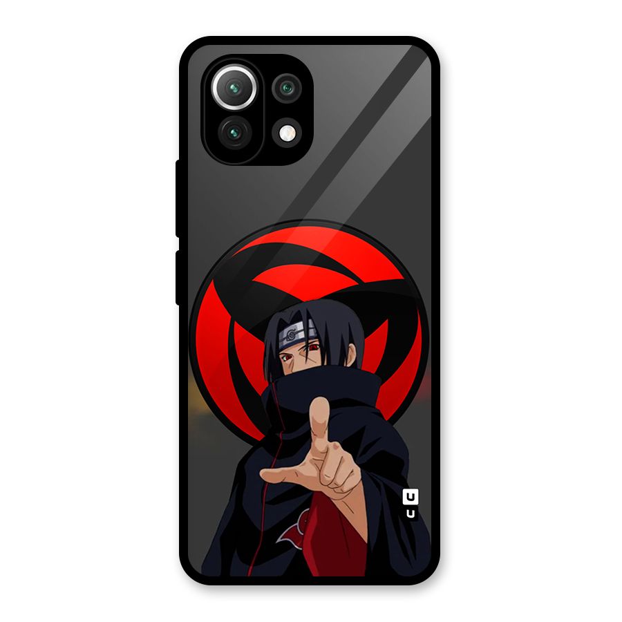 Itachi Uchiha With sharingan Glass Back Case for Mi 11 Lite NE 5G