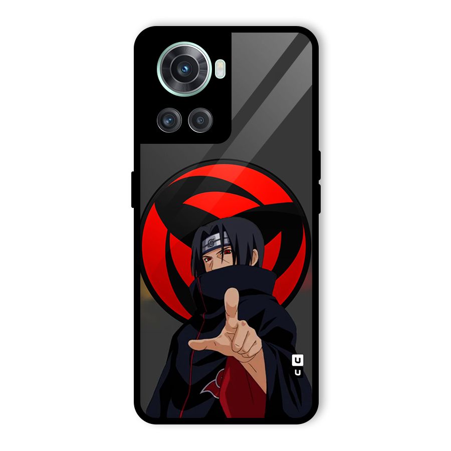 Itachi Uchiha With sharingan Glass Back Case for OnePlus 10R