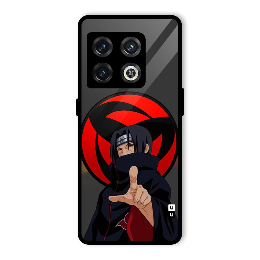 Itachi Uchiha With sharingan Glass Back Case for OnePlus 10 Pro 5G