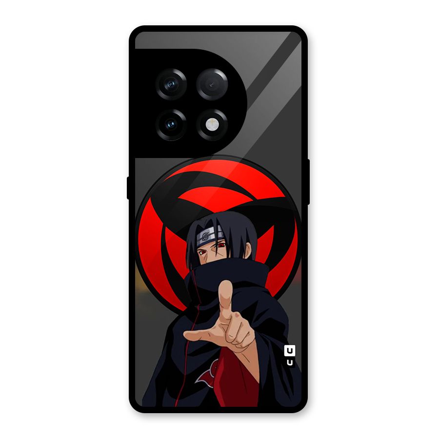 Itachi Uchiha With sharingan Glass Back Case for OnePlus 11R