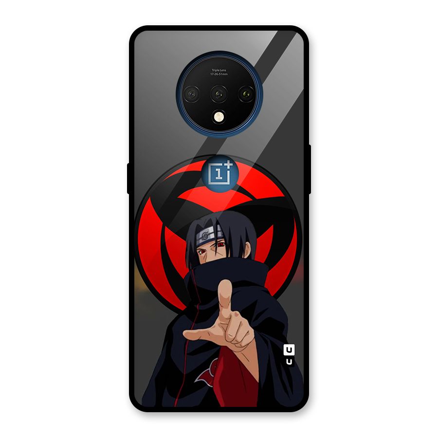 Itachi Uchiha With sharingan Glass Back Case for OnePlus 7T