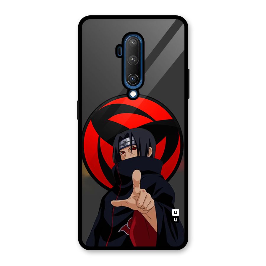 Itachi Uchiha With sharingan Glass Back Case for OnePlus 7T Pro