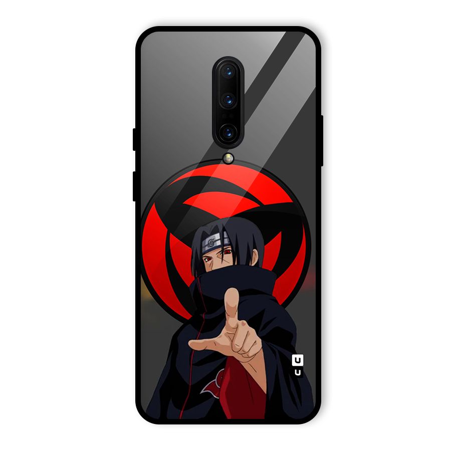 Itachi Uchiha With sharingan Glass Back Case for OnePlus 7 Pro