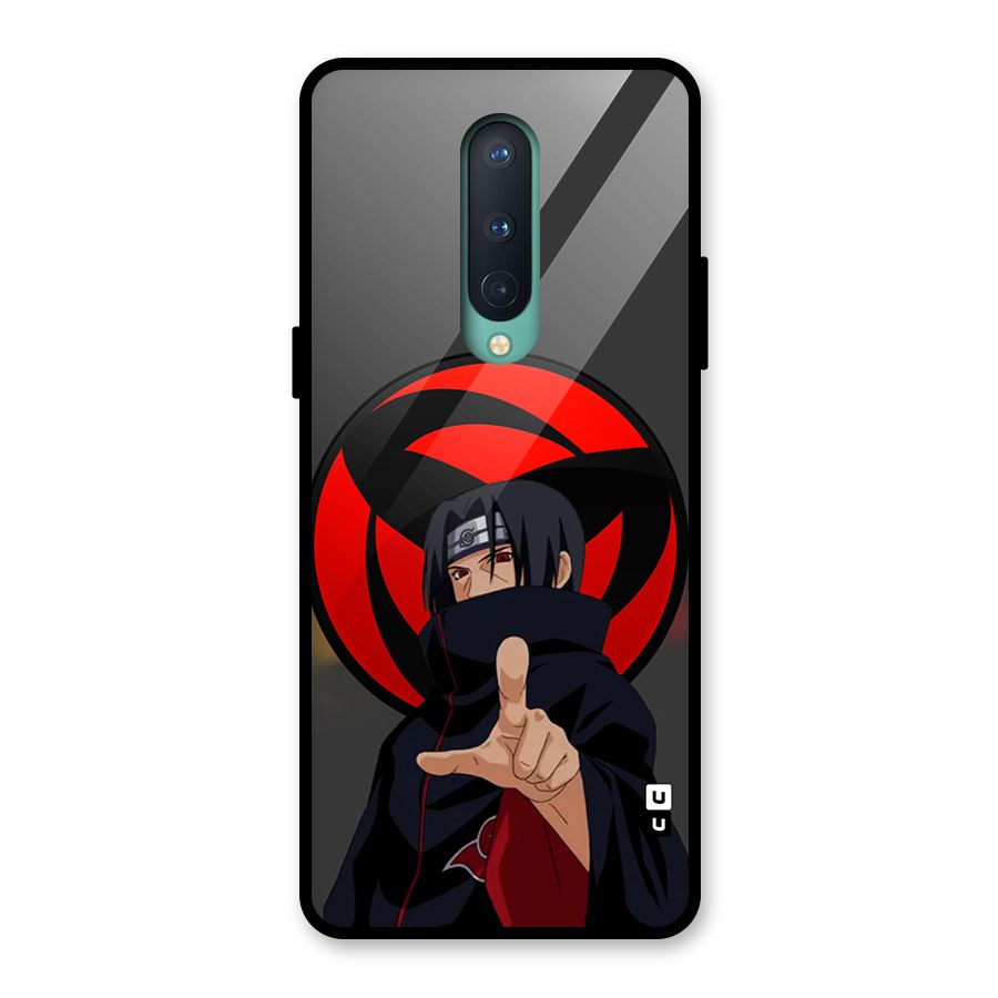 Itachi Uchiha With sharingan Glass Back Case for OnePlus 8