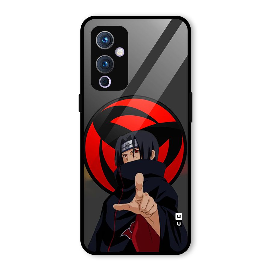 Itachi Uchiha With sharingan Glass Back Case for OnePlus 9
