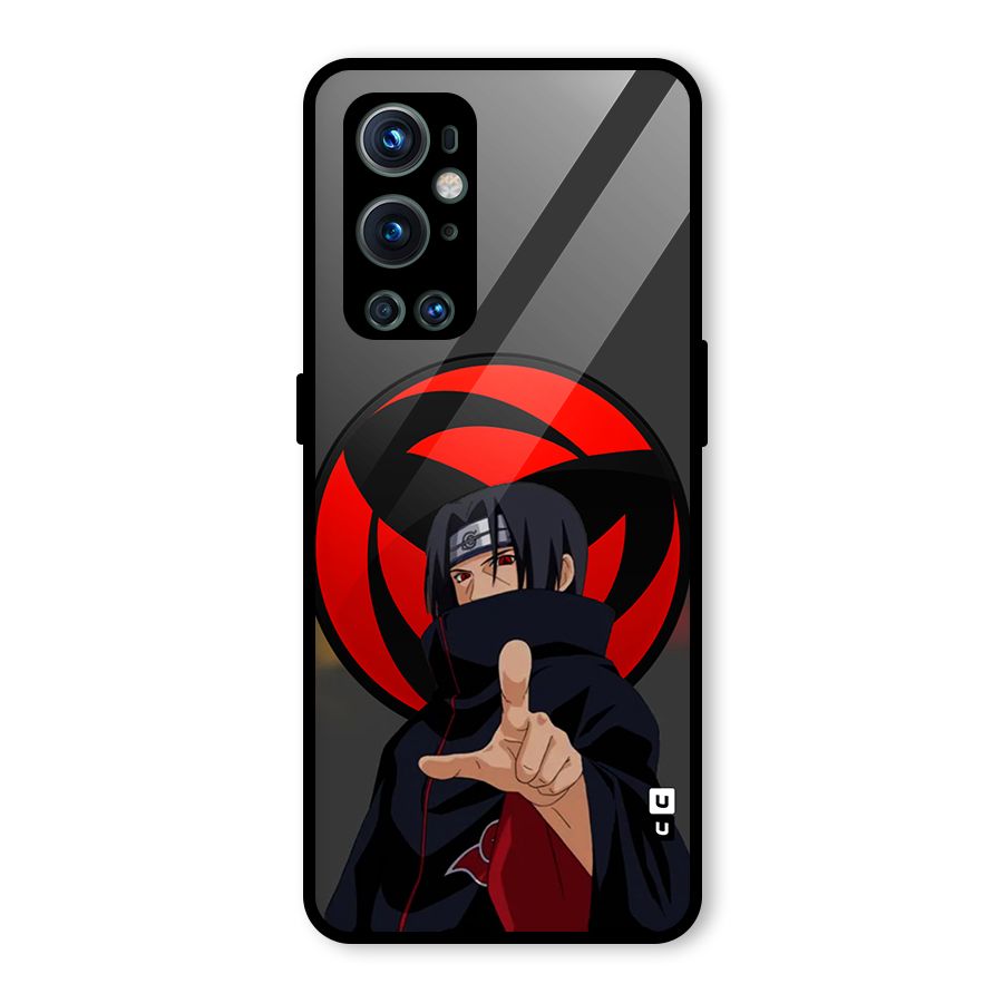 Itachi Uchiha With sharingan Glass Back Case for OnePlus 9 Pro