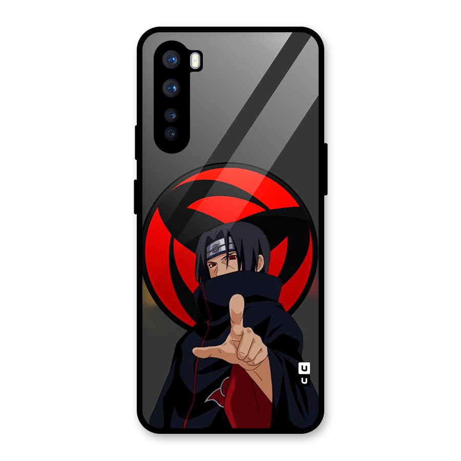 Itachi Uchiha With sharingan Glass Back Case for OnePlus Nord