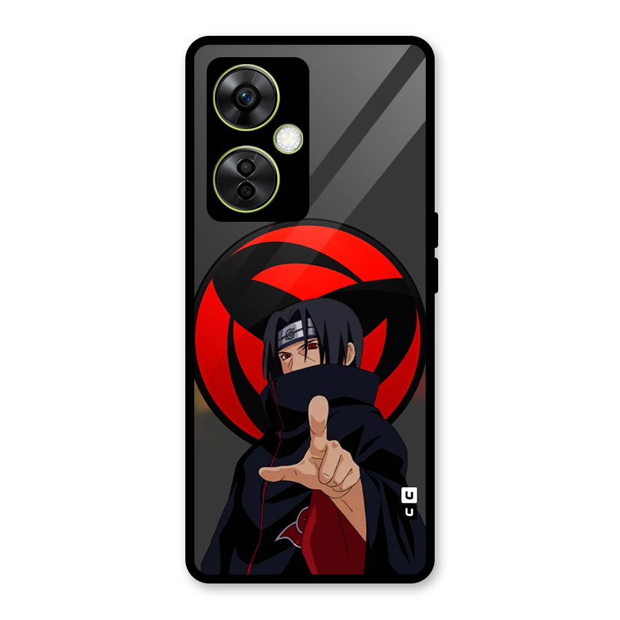 Itachi Uchiha With sharingan Glass Back Case for OnePlus Nord CE 3 Lite