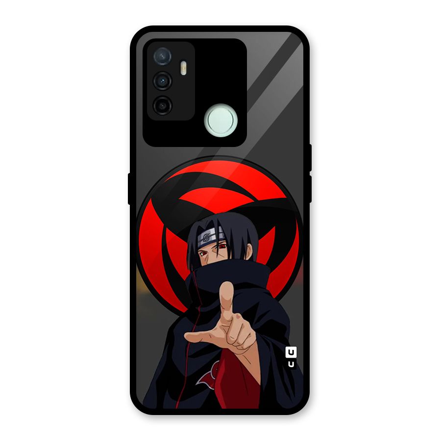 Itachi Uchiha With sharingan Glass Back Case for Oppo A53