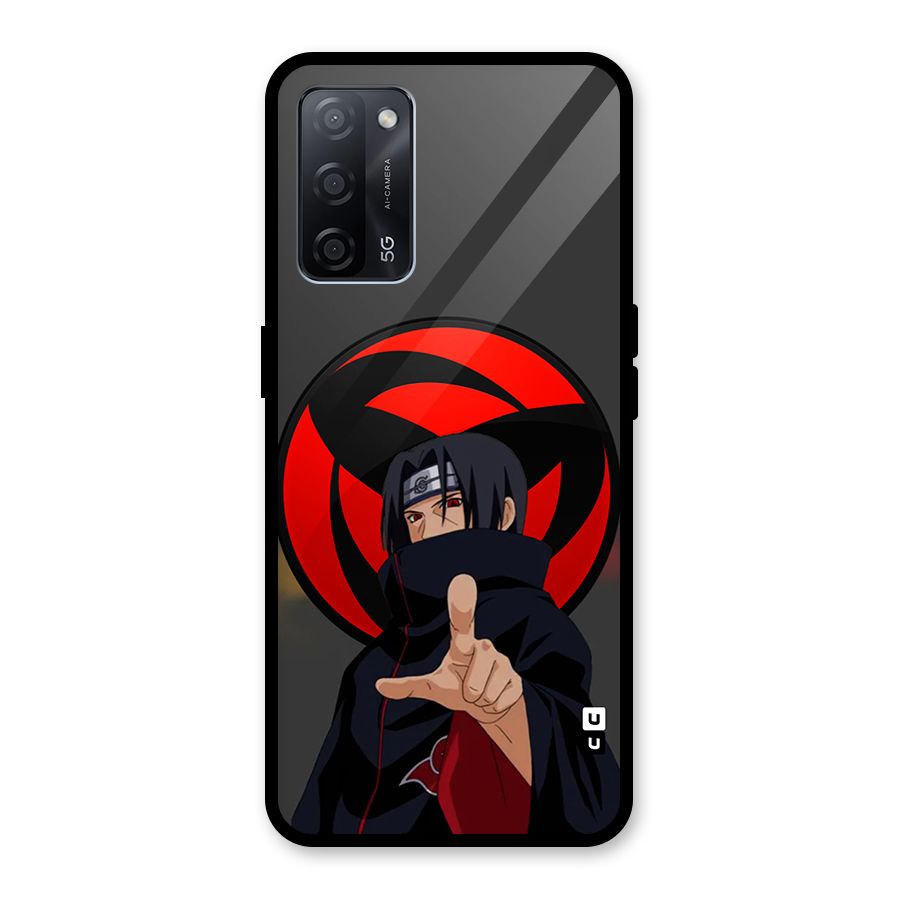 Itachi Uchiha With sharingan Glass Back Case for Oppo A53s 5G