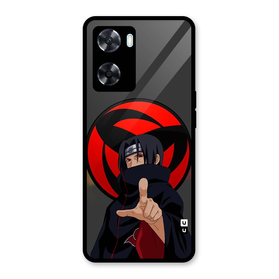 Itachi Uchiha With sharingan Glass Back Case for Oppo A77