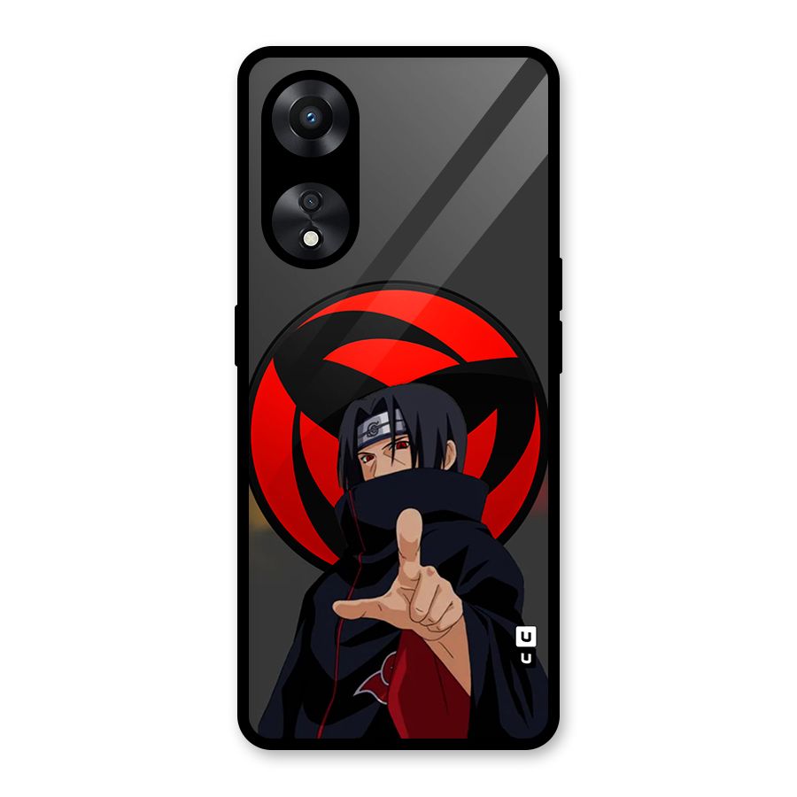 Itachi Uchiha With sharingan Glass Back Case for Oppo A78