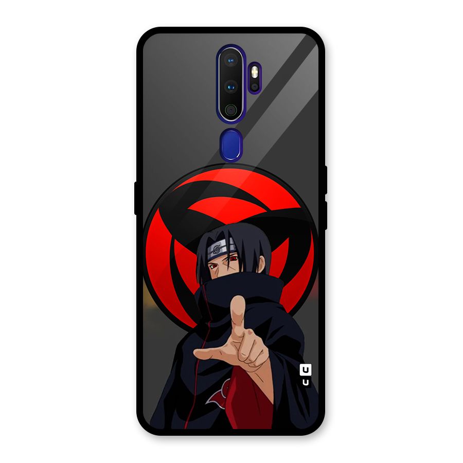 Itachi Uchiha With sharingan Glass Back Case for Oppo A9 (2020)