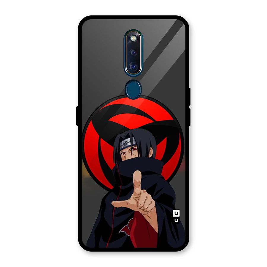 Itachi Uchiha With sharingan Glass Back Case for Oppo F11 Pro