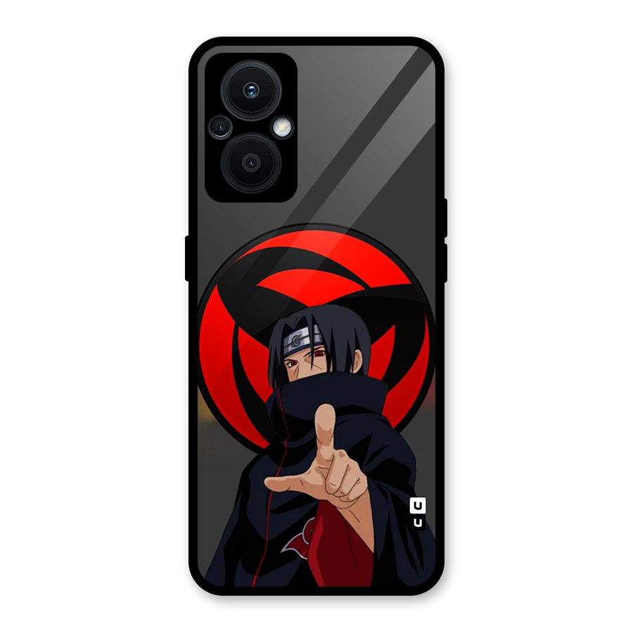 Itachi Uchiha With sharingan Glass Back Case for Oppo F21s Pro 5G