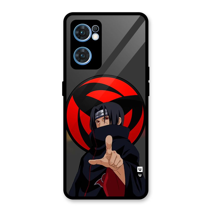Itachi Uchiha With sharingan Glass Back Case for Oppo Reno7 5G