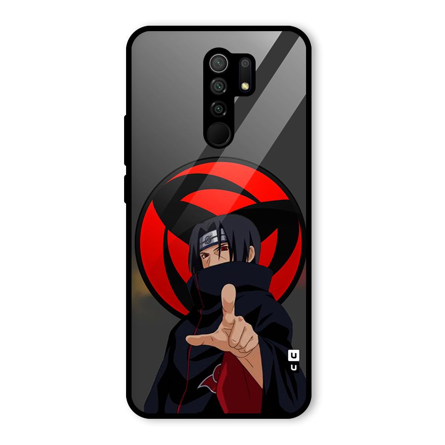 Itachi Uchiha With sharingan Glass Back Case for Poco M2