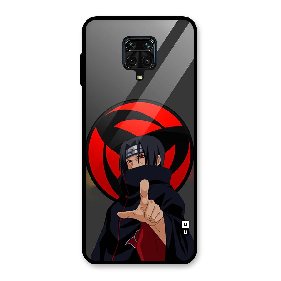 Itachi Uchiha With sharingan Glass Back Case for Poco M2 Pro