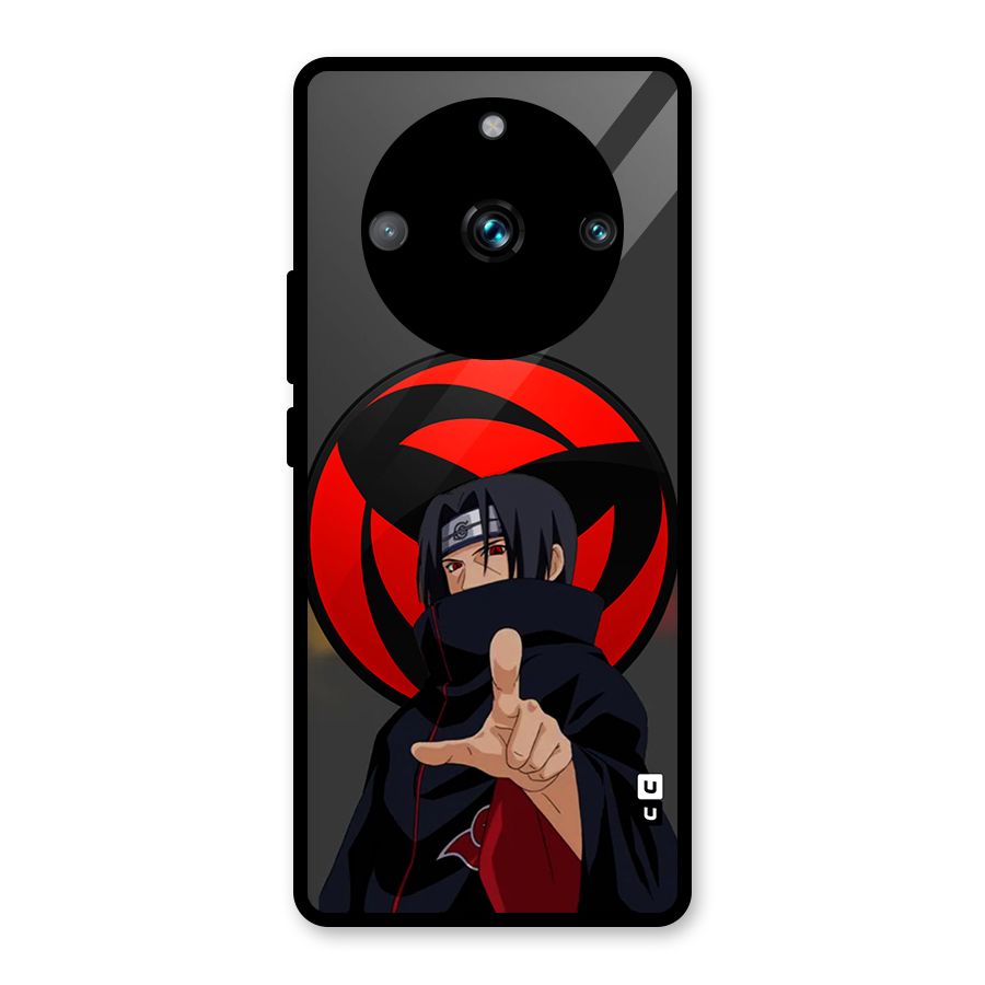 Itachi Uchiha With sharingan Glass Back Case for Realme 11 Pro