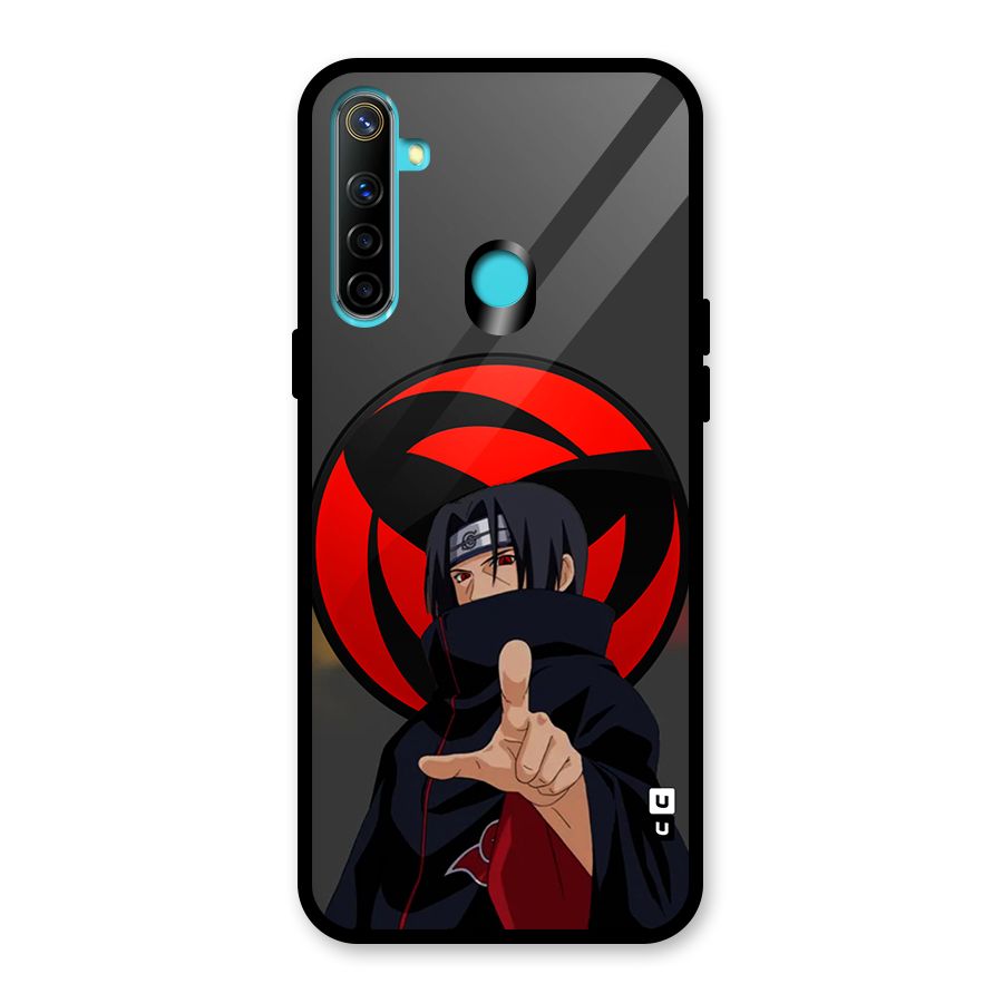 Itachi Uchiha With sharingan Glass Back Case for Realme 5s