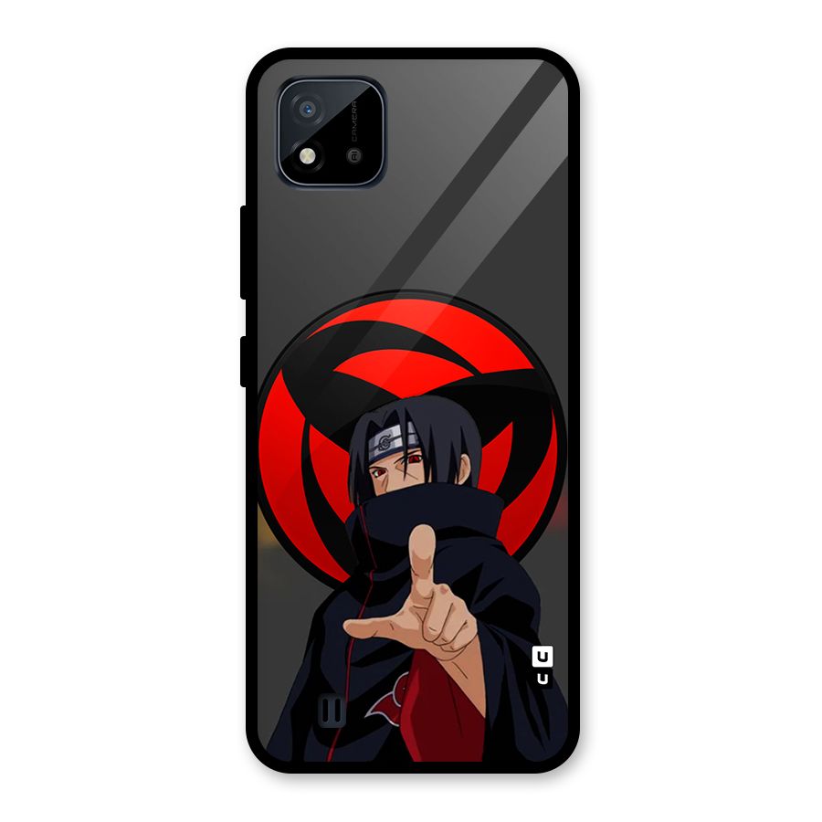 Itachi Uchiha With sharingan Glass Back Case for Realme C11 2021