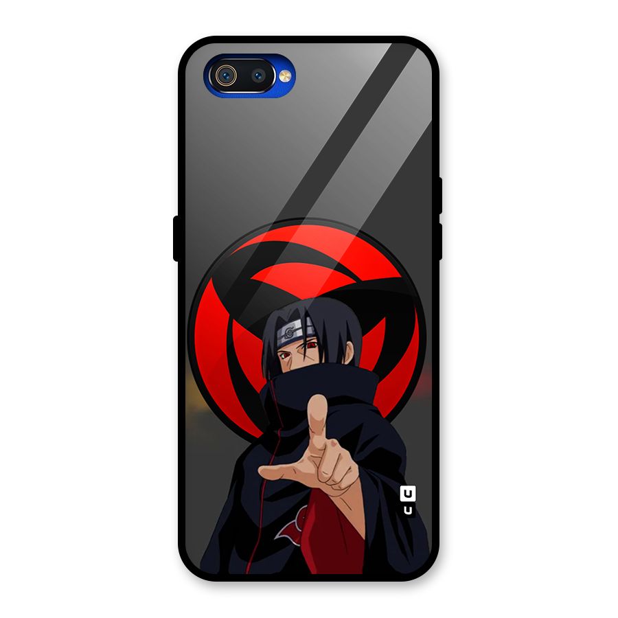 Itachi Uchiha With sharingan Glass Back Case for Realme C2