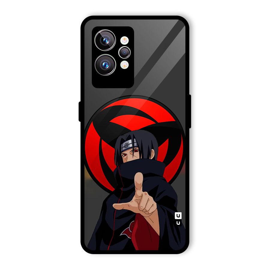Itachi Uchiha With sharingan Glass Back Case for Realme GT2 Pro