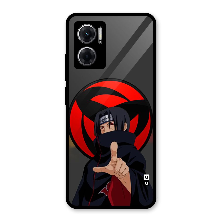 Itachi Uchiha With sharingan Glass Back Case for Redmi 11 Prime 5G