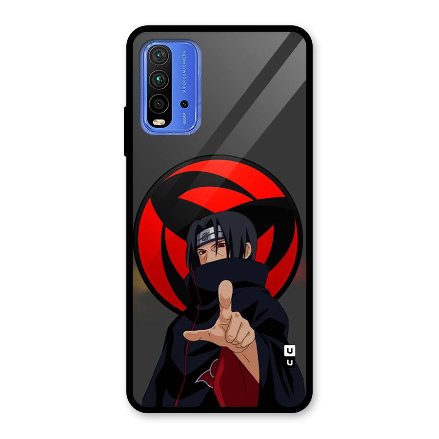 Itachi Uchiha With sharingan Glass Back Case for Redmi 9 Power