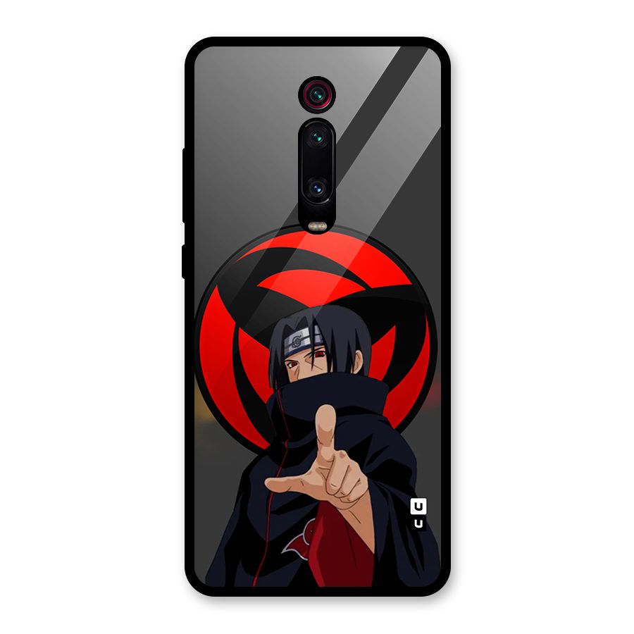 Itachi Uchiha With sharingan Glass Back Case for Redmi K20 Pro