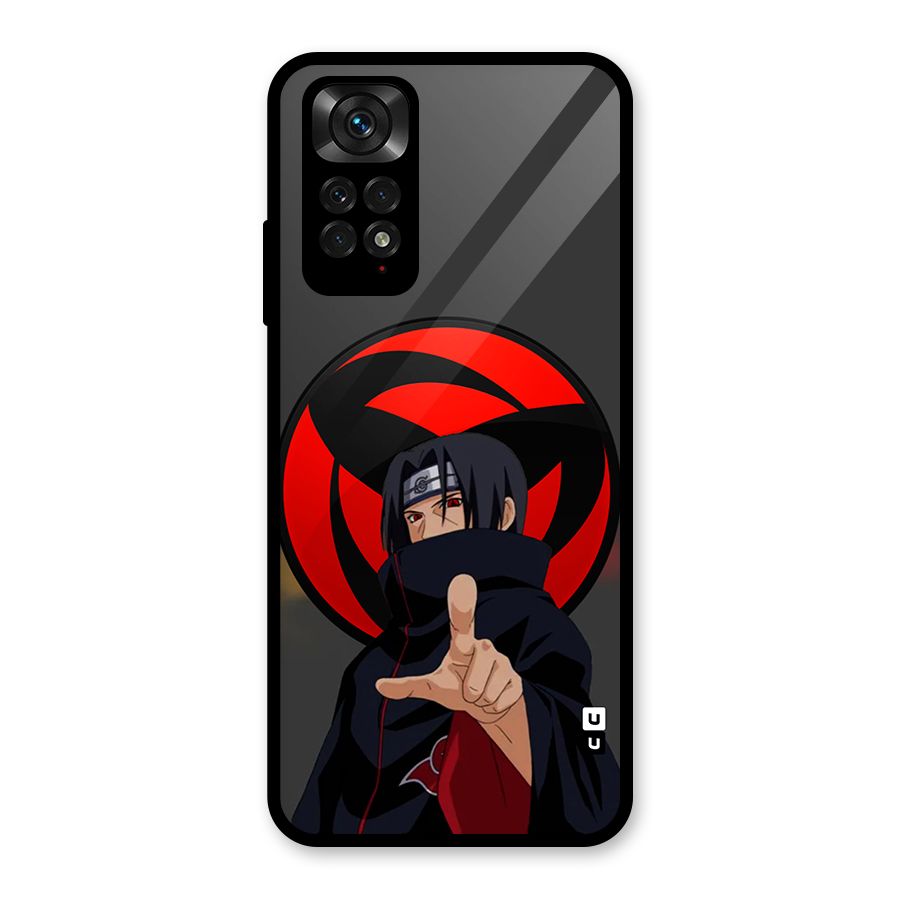 Itachi Uchiha With sharingan Glass Back Case for Redmi Note 11S